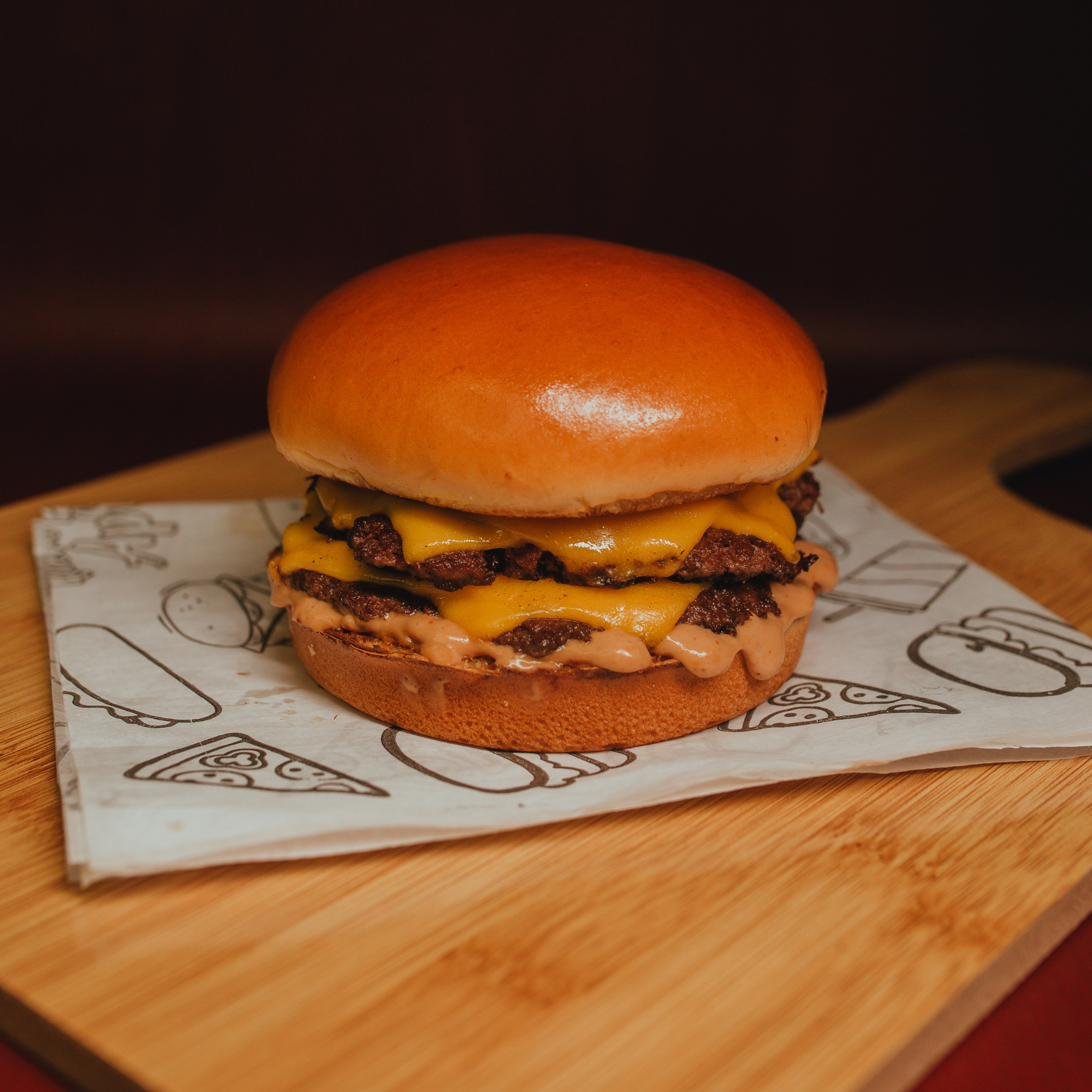 Double smash burger